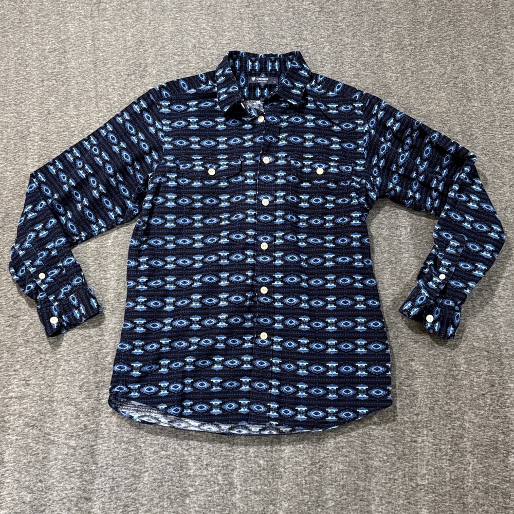 Daniel Cremieux Blue and Black Geometric Shirt